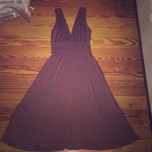 Sleek looking brown dress!